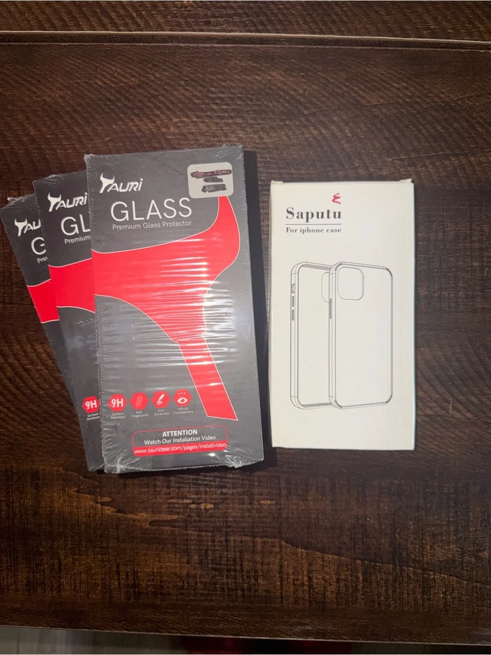 Glass Premium Screen Protector - Black and Red